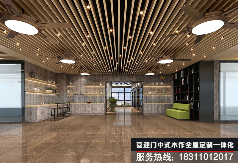 辦公室樓梯口設計效果圖