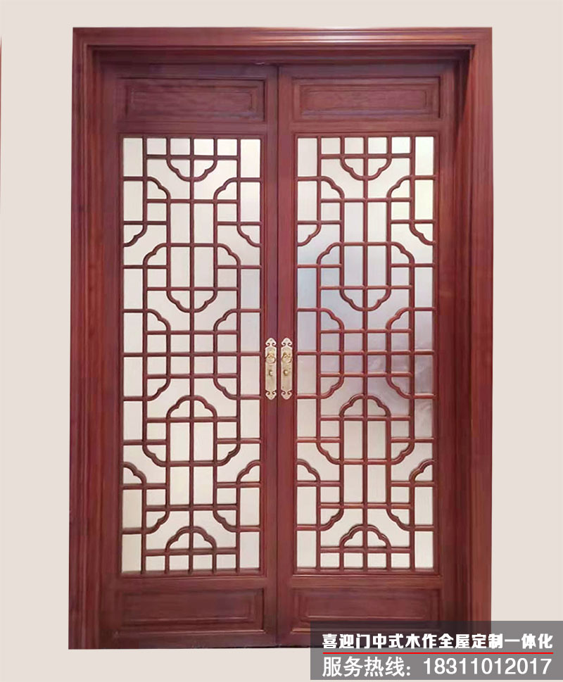 喜迎門(mén)花格格柵門(mén)